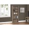 Monarch Specialties Bookshelf, Bookcase, 6 Tier, 72"H, Office, Bedroom, Laminate, Brown, Transitional I 7468 - alternate 5